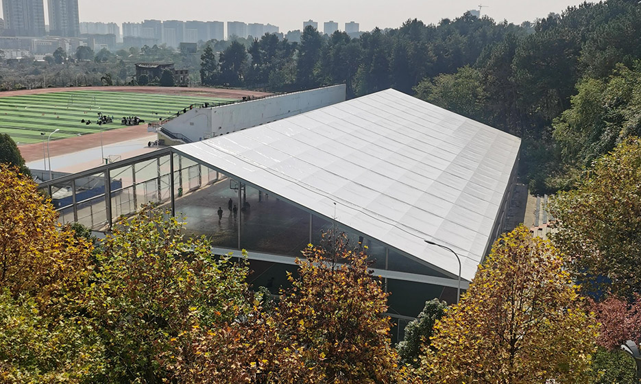 贵州开放大学篮球场大型篷房