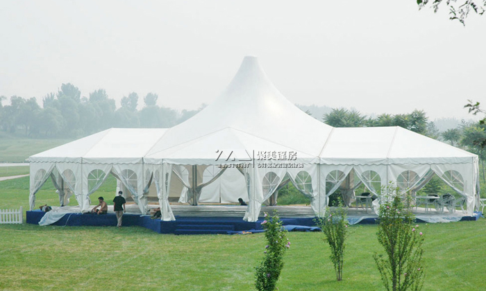 组合型欧式篷房-混合型尖顶篷房