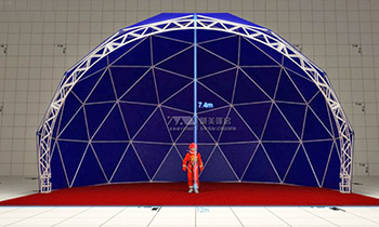半开放式舞台演出活动帐篷-半开式网壳球形篷房