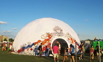 活动球形篷房-半圆形穹顶活动帐篷