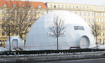 半球形展览馆篷房-圆形穹顶展览篷房