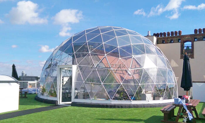农业植物温室穹顶大棚-球形鸟巢篷房